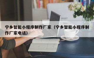 改则宁乡智能小程序制作厂家（宁乡智能小程序制作厂家电话）